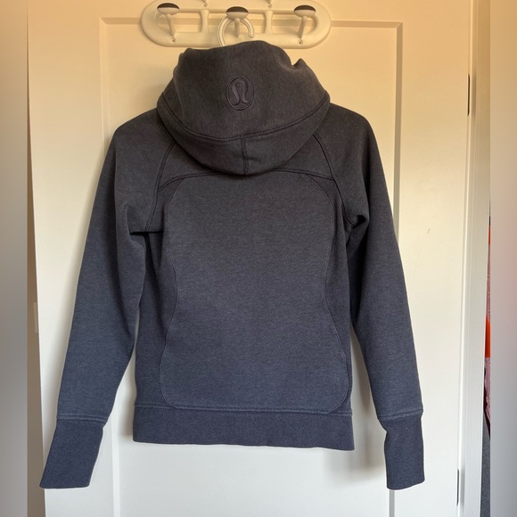Lululemon Navy Scuba Full Zip Hoodie w/ Rose Gold Zipper - Picture 2 of 5